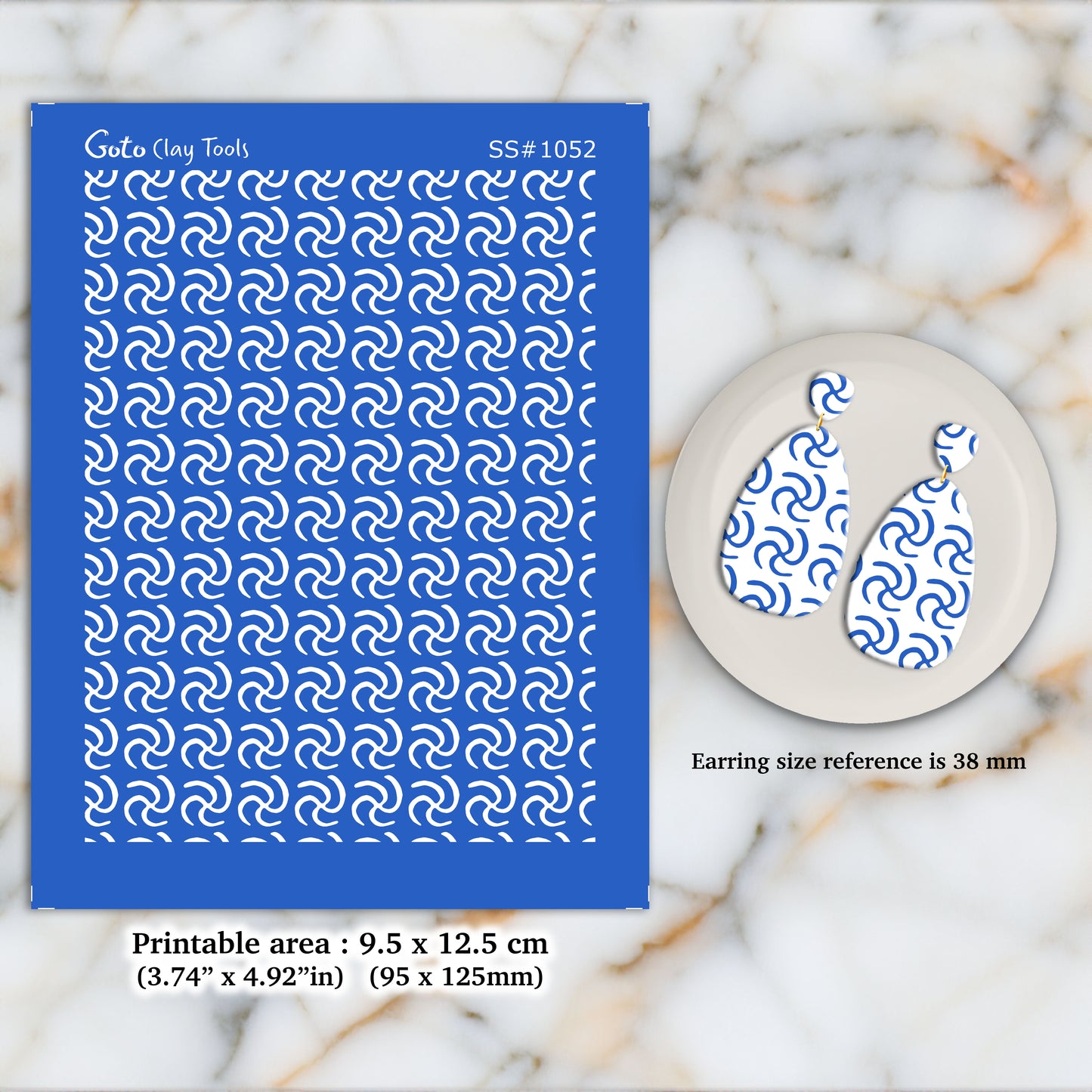 African Style Silkscreen for Polymer Clay Earring making, Clay Stencils, Clay Earring Silkscreen, Polymer Clay Supplies SS#1052