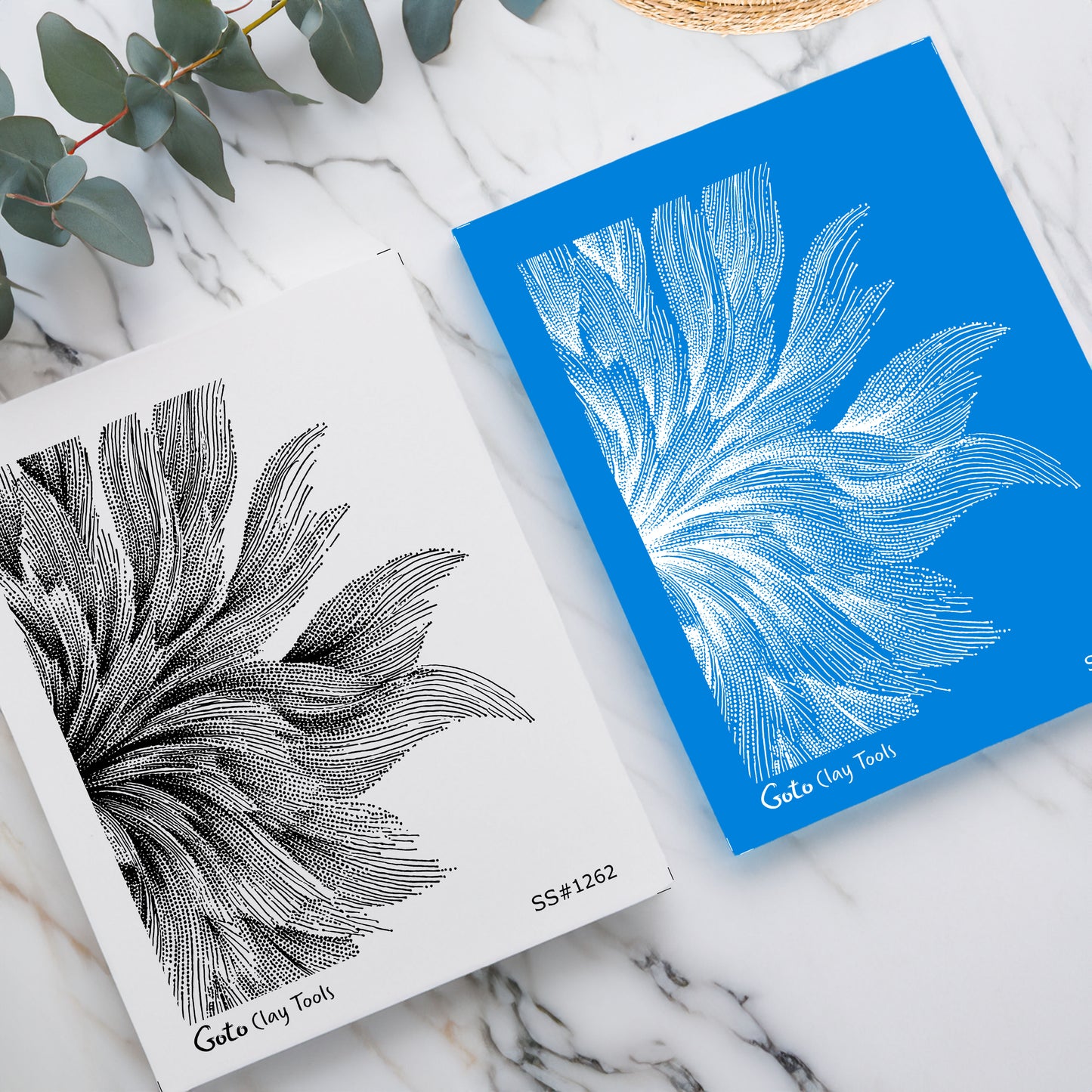 Feather Wing Line Art Silkscreen for Polymer Clay | Botanical Texture Print | 9.5x12.5 cm Printable Silk Screen #polymer clay stencilSS26-24