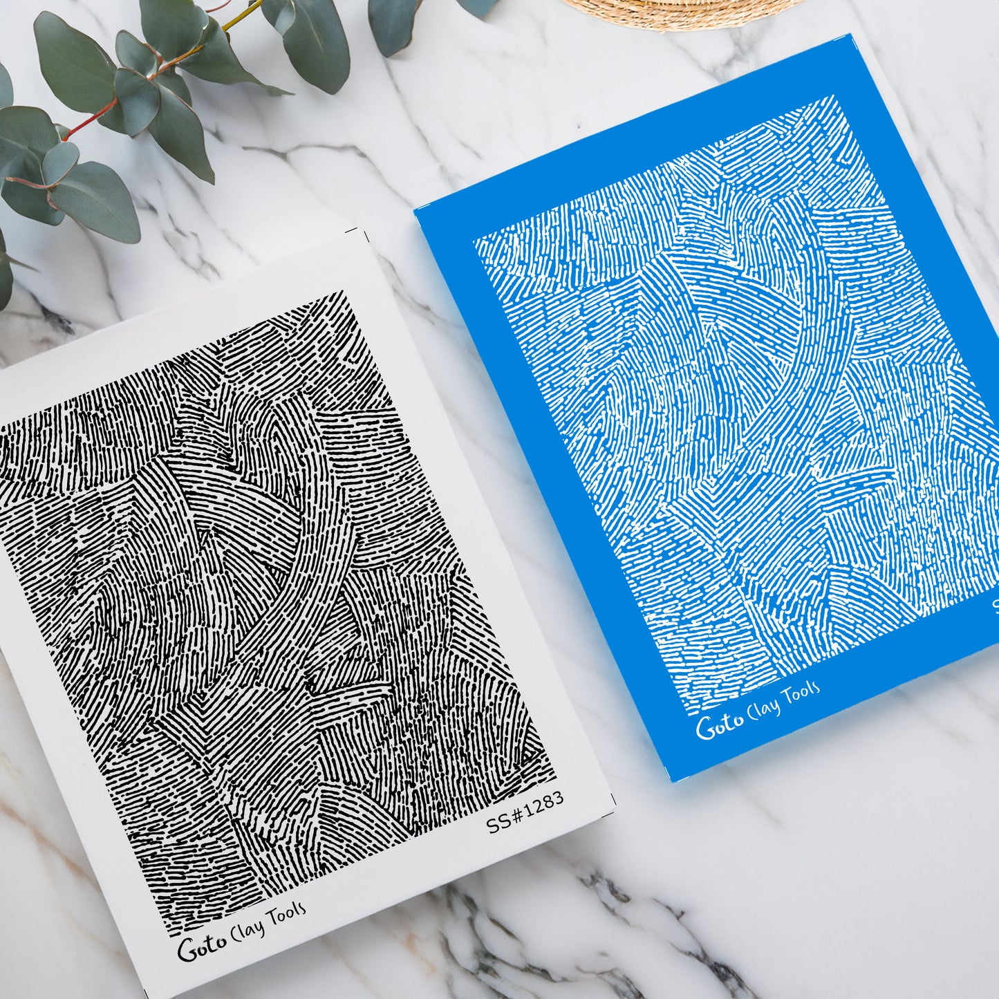 Geometric Line Patchwork Silkscreen Set for Polymer Clay | Hand-Drawn Abstract Texture Pattern | 9.5x12.5 cm Printable #SS26-31