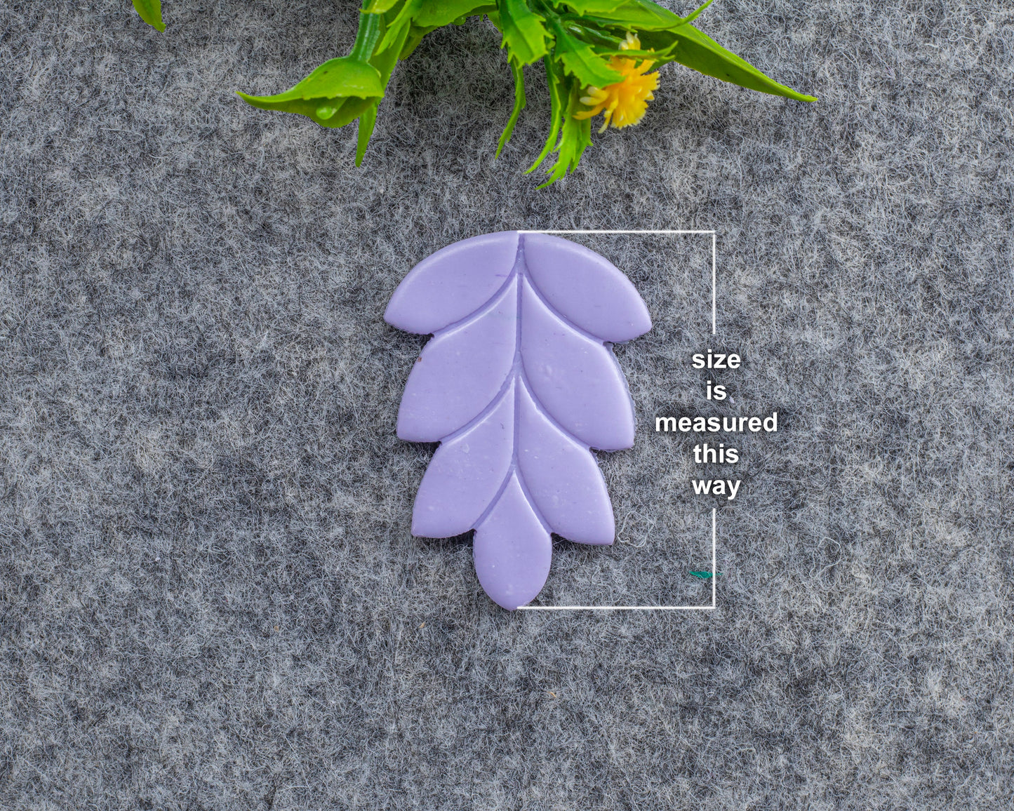 Leaf Embossed Clay Cutter, Polymer clay cutter, Earring cutter