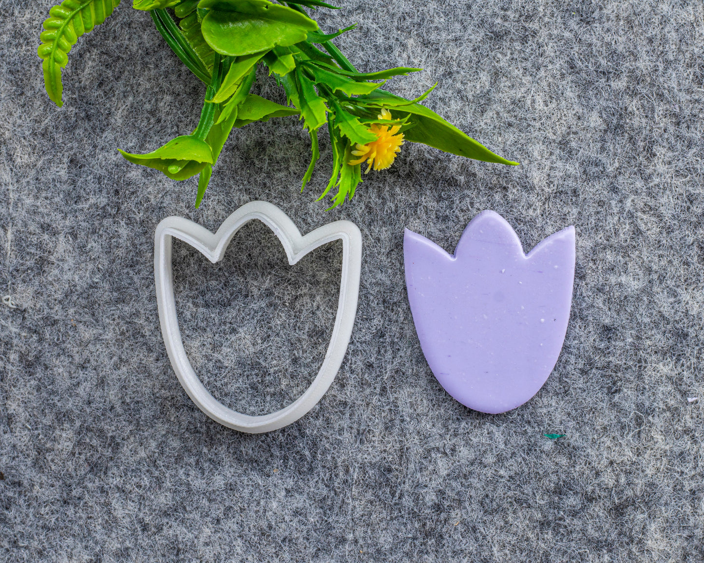 Tulip flower Clay Cutter, Polymer clay cutter, Earring cutter