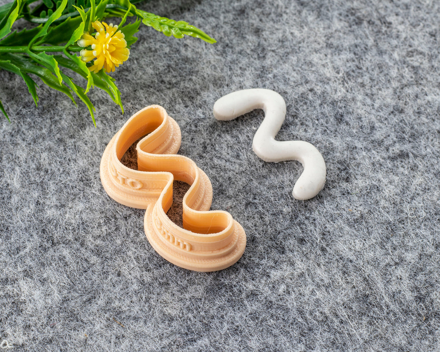 Wiggle Clay Cutter, Polymer clay cutter, Earring cutter