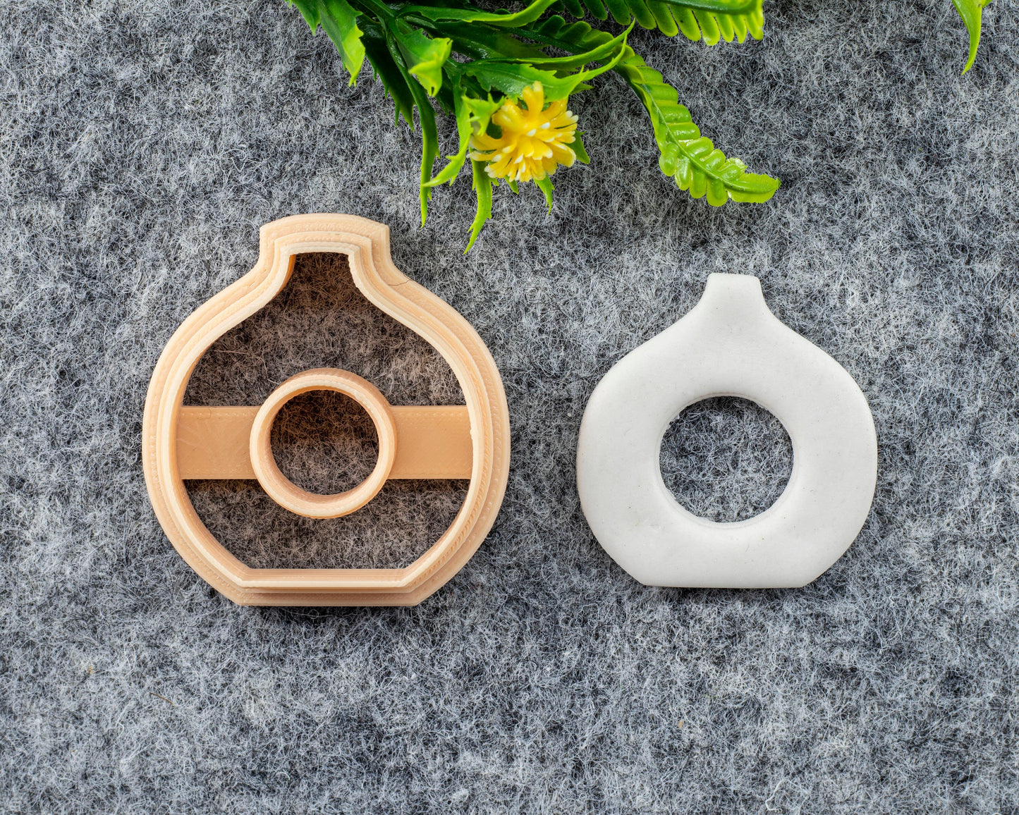 Organic Shape Clay Cutter, Pot shape Polymer clay cutter, Earring cutter