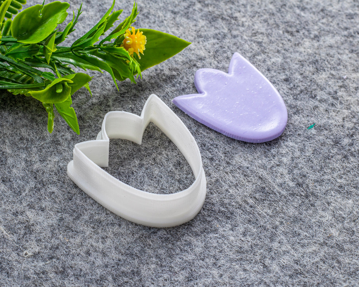 Tulip flower Clay Cutter, Polymer clay cutter, Earring cutter