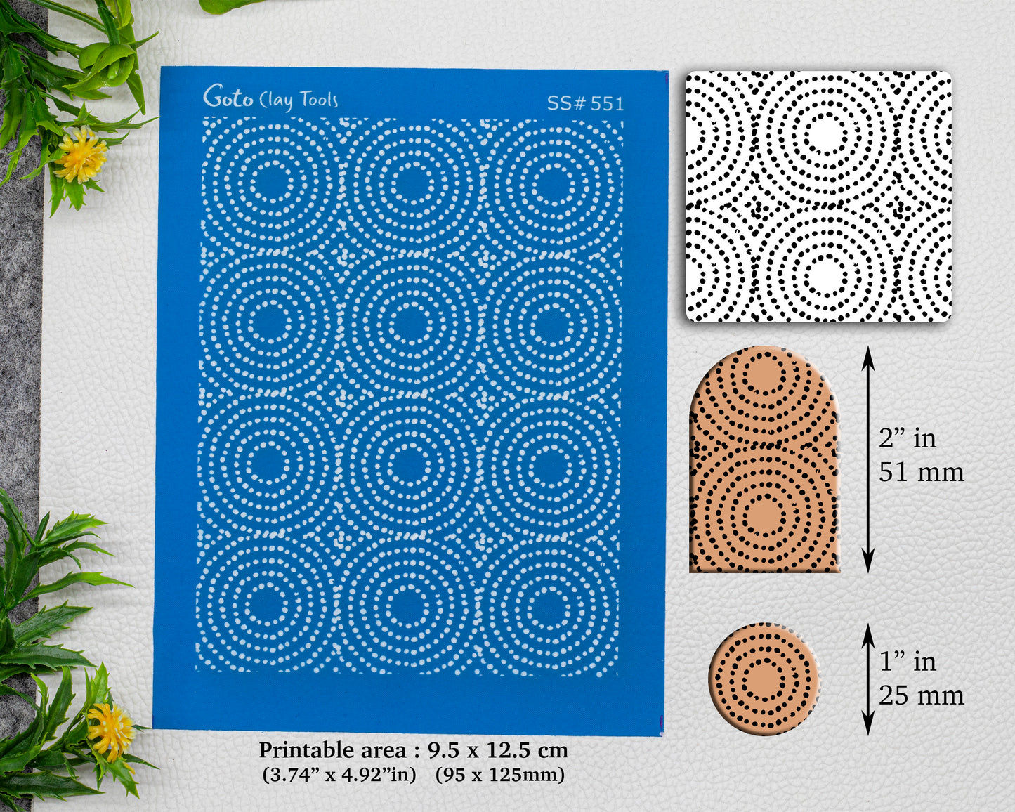 Abstract dots Silkscreen for Polymer Clay Earring making, Clay Stencils, Clay Earring Silkscreen, Polymer Clay Supplies SS#551