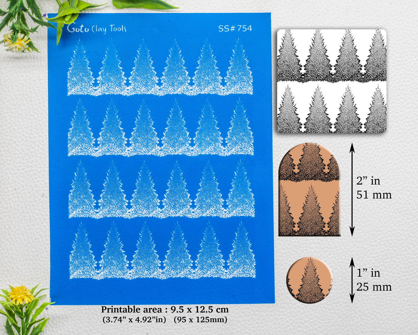 Silkscreen for Polymer Clay Earring making, Clay Stencils, Clay Earring Silkscreen, Polymer Clay Supplies SS#754