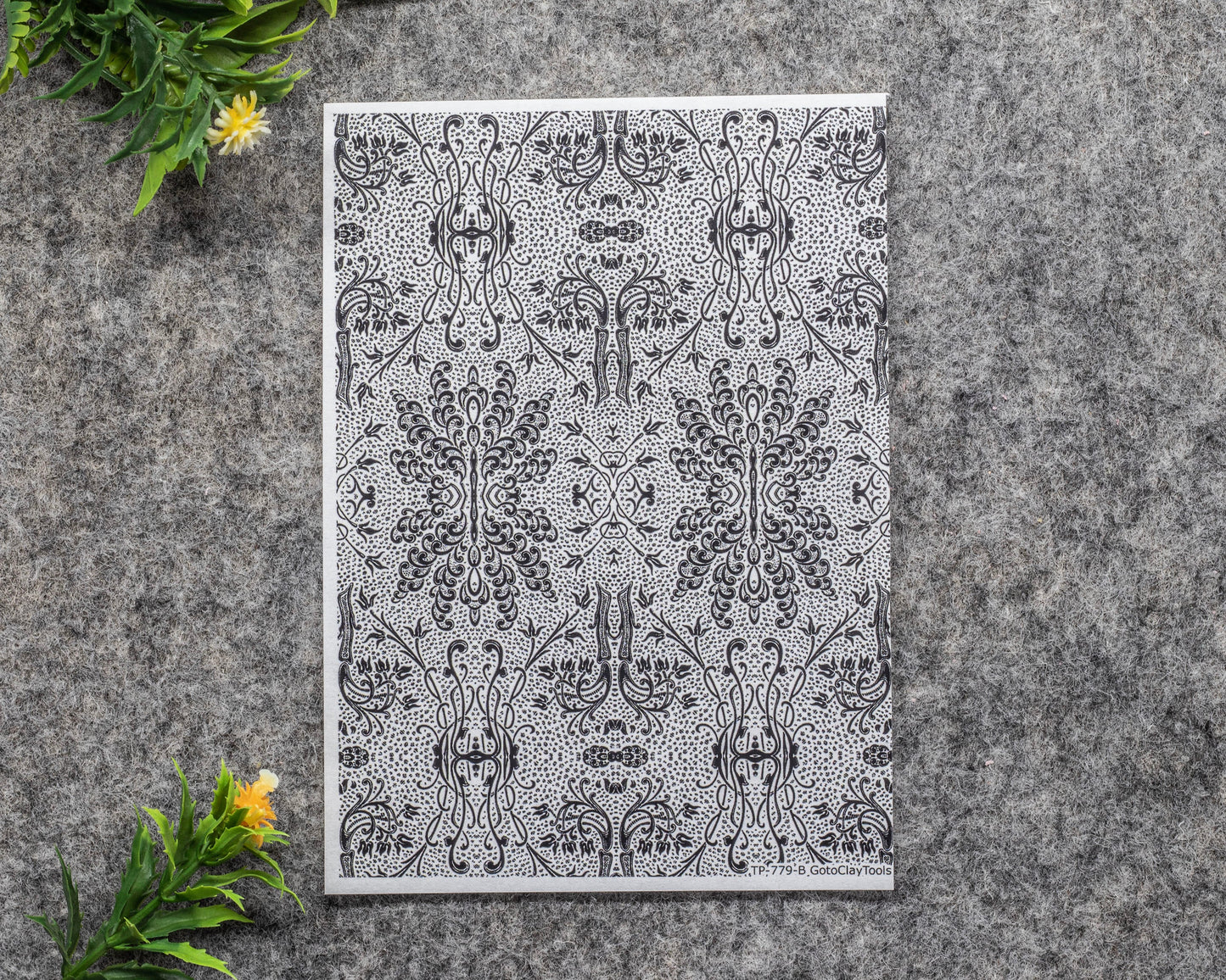 Transfer paper for polymer clay, Vintage patterns, water soluble transfer paper, polymer clay image transfers, magic transfer paper #779