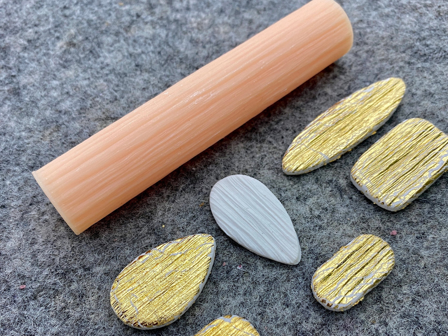 Brushed Metal Texture Roller, Polymer Clay Texture Roller, Resin Hand Roller for Polymer Clay, Polymer Clay Tools #101