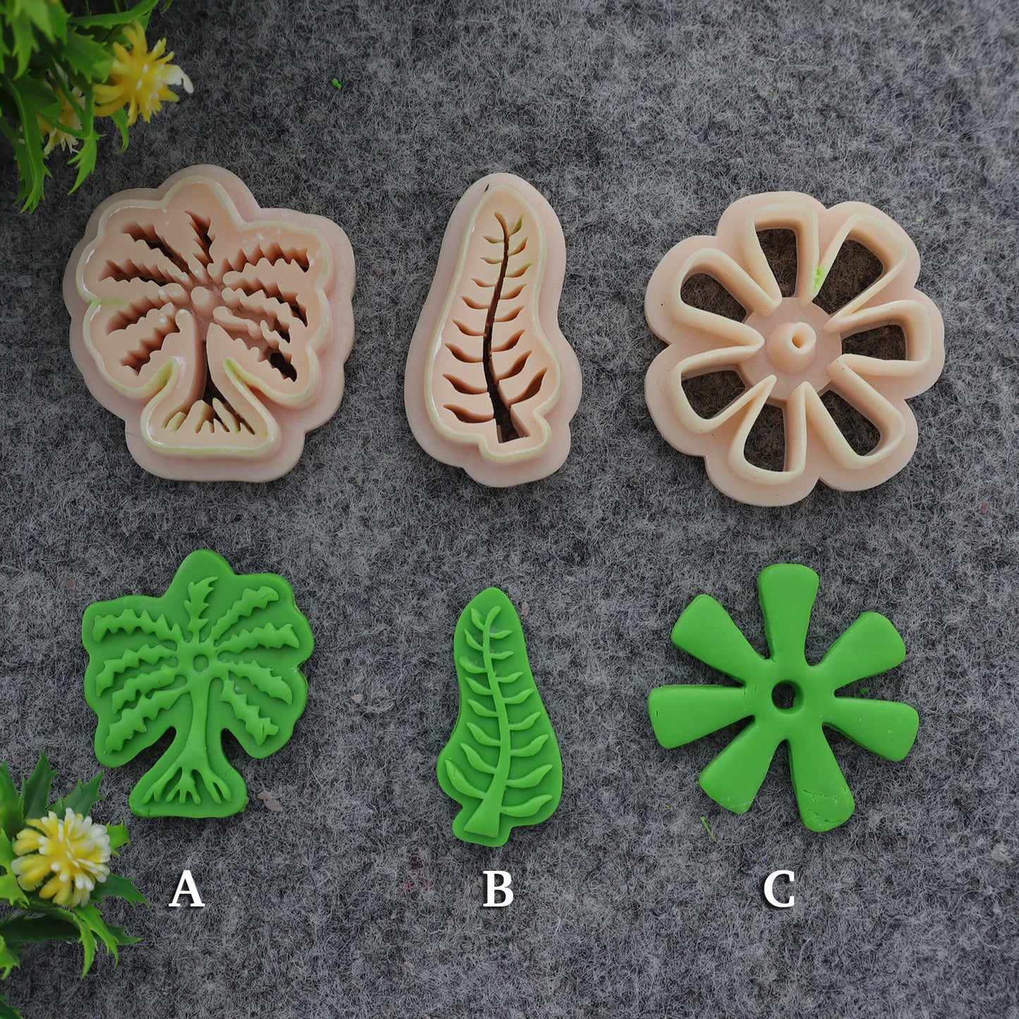 Adinkra symbol clay cutter, earring polymer clay cutter, Abe dua symbol cutter, Nyame nti symbol cutter Polymer clay tools #710-set-1