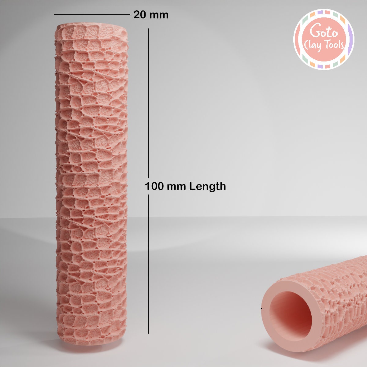 Leather Texture Roller, Polymer Clay Texture Roller, Resin Hand Roller for Polymer Clay, Polymer Clay Tools #125-3