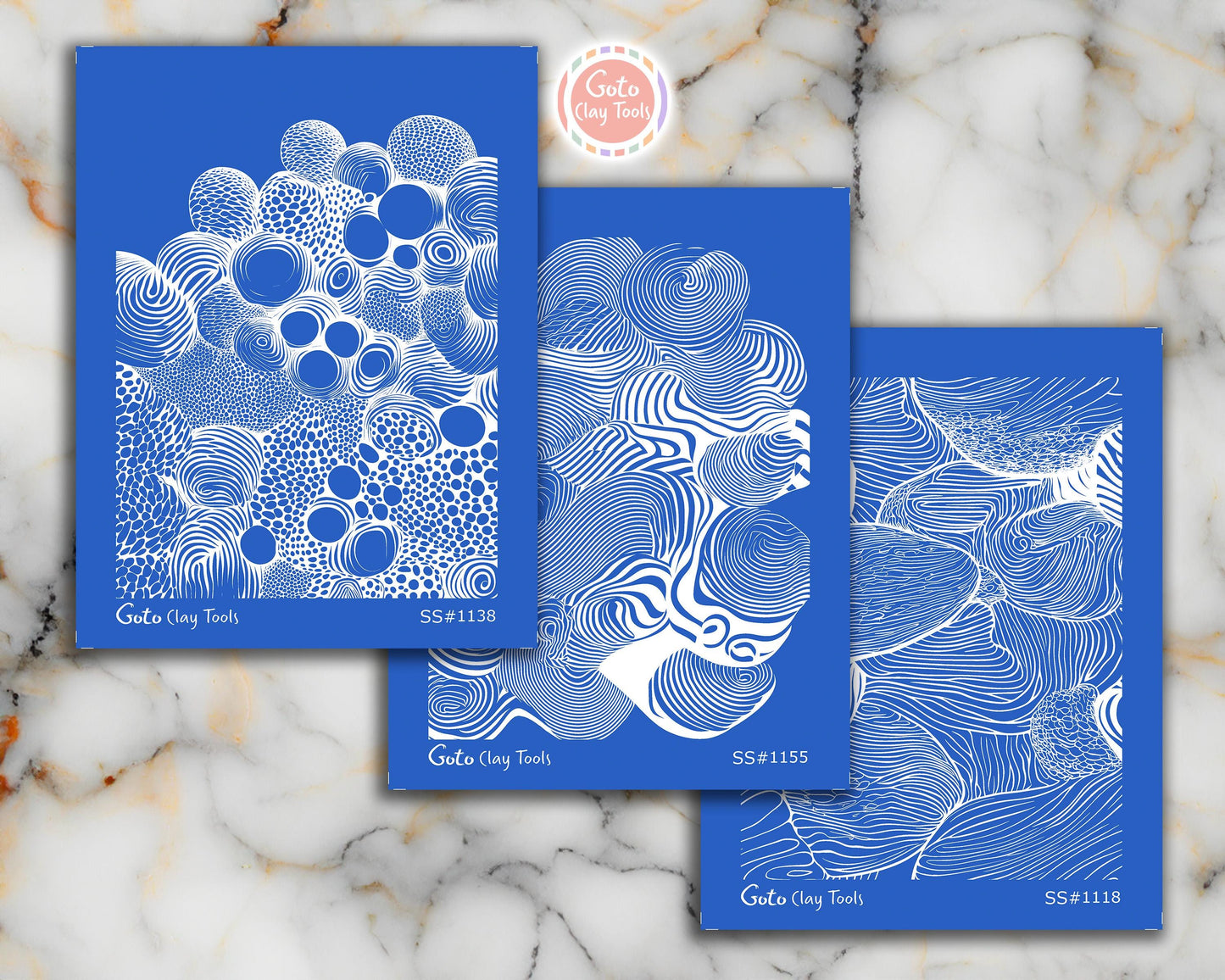 Zentangle Silk screens for Polymer Clay, Clay Stencils, Polymer Clay Silkscreens, Silk screens for Clay, Polymer Clay Silk screens R1SS7