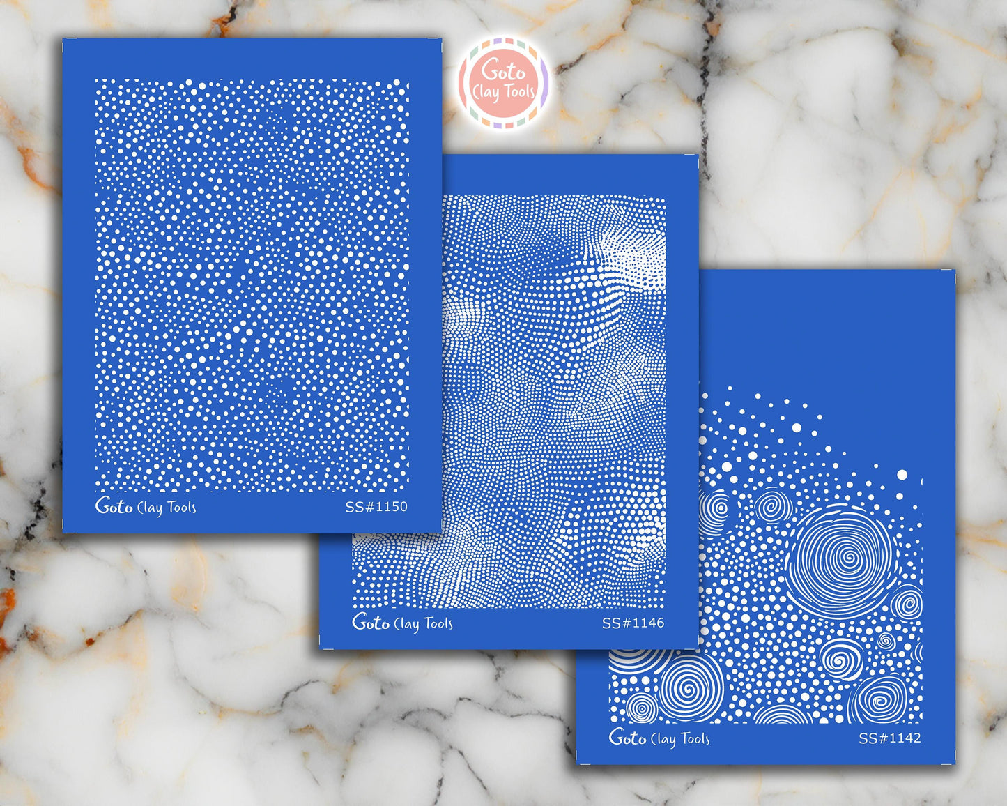 Zentangle Silk screens for Polymer Clay, Clay Stencils, Polymer Clay Silkscreens, Silk screens for Clay, Polymer Clay Silk screens R1SS4