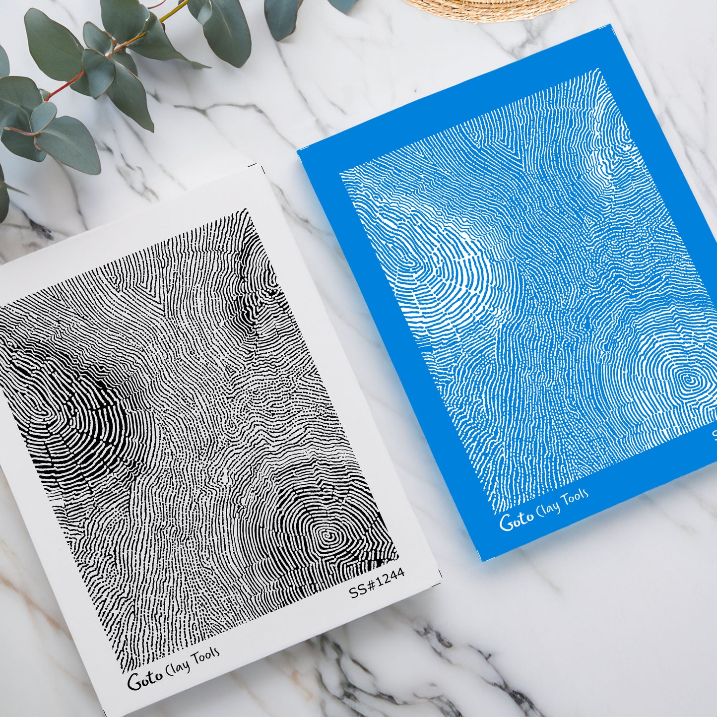 Organic Topographic Flow & Layered Swirl Silkscreen for Polymer Clay | Abstract Contour Line Texture Print Screen 9.5×12.5 cm#SS26-18