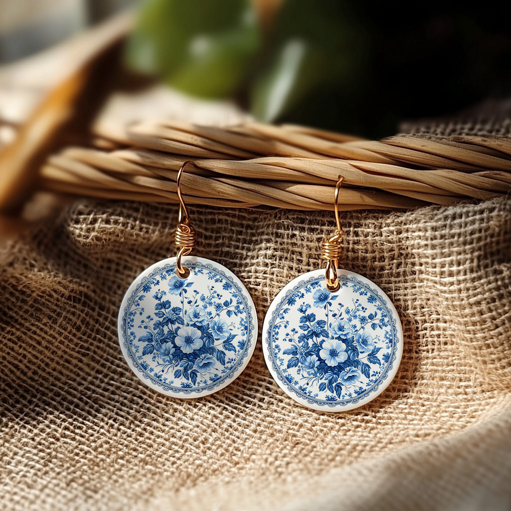 Watercolor Chinoisserie Transfer Paper for polymer clay 4x5.5 IN