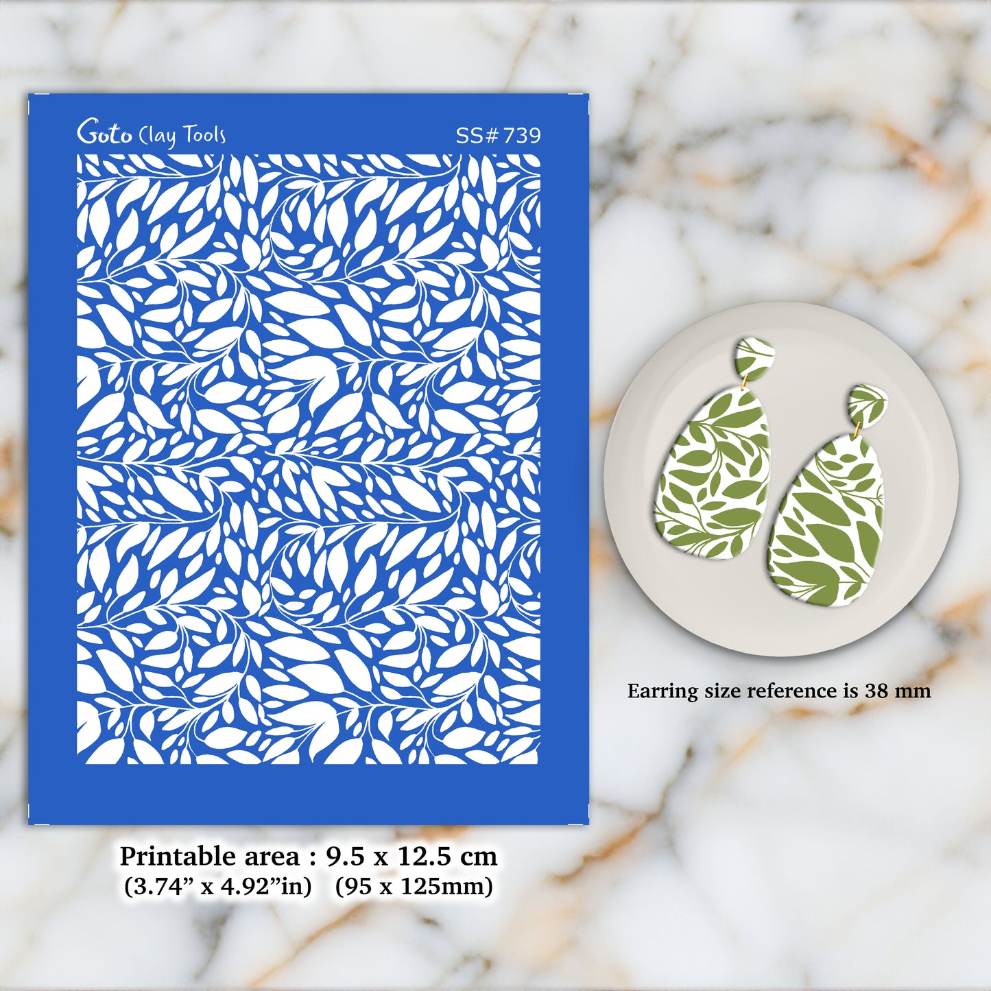 Silkscreen for Polymer Clay Earring making, Clay Stencils, Clay Earring Silkscreen, Polymer Clay Supplies SS#739