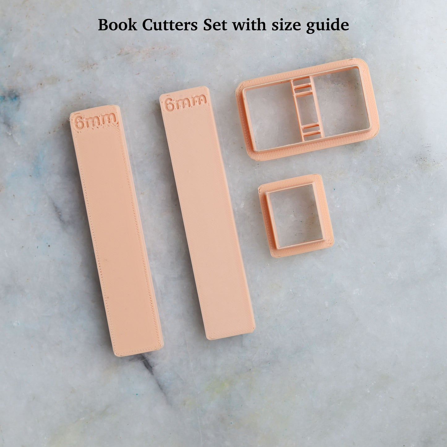 Vintage Miniature Book making Tools Set: Cutters with 8 Designs of Transfer Papers