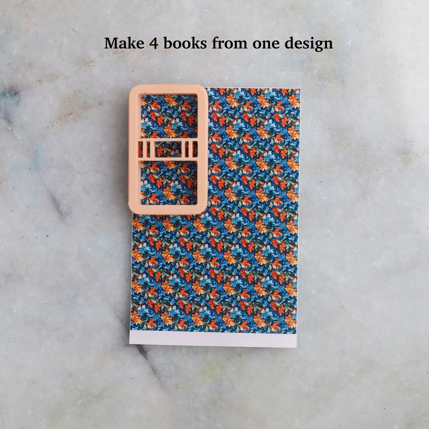 Vintage Miniature Book making Tools Set: Cutters with 8 Designs of Transfer Papers