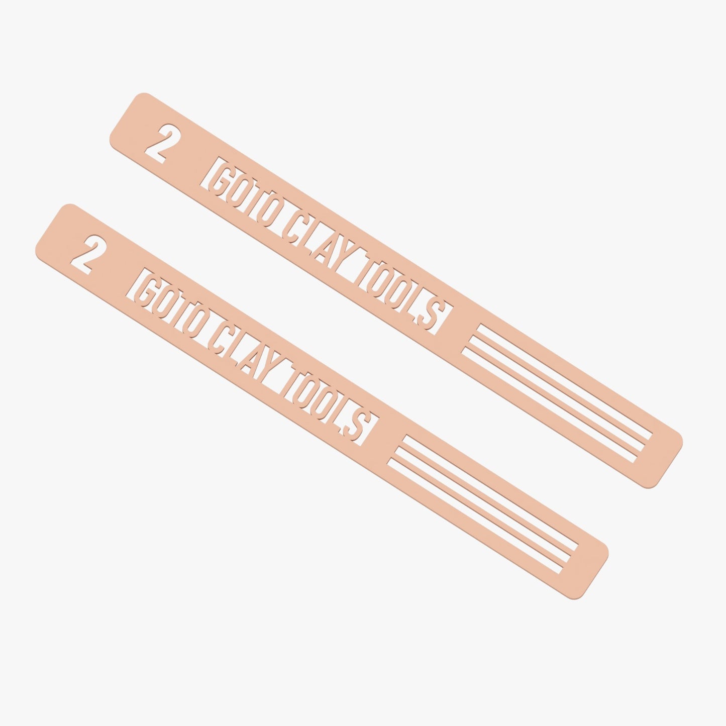 Clay Thickness Guide Slab - Depth guide tool - Comes in Pair- 20 cm - 2mm thickness