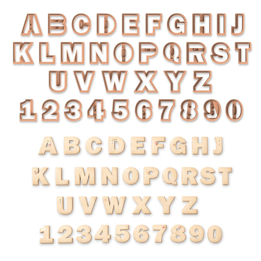 Alphabet with Numbers Clay Cutters Set - 36 Cutters