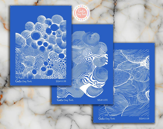 Zentangle Polymer Clay Silkscreen