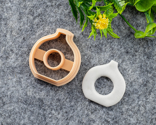 Organic Shape Clay Cutter, Pot shape Polymer clay cutter, Earring cutter