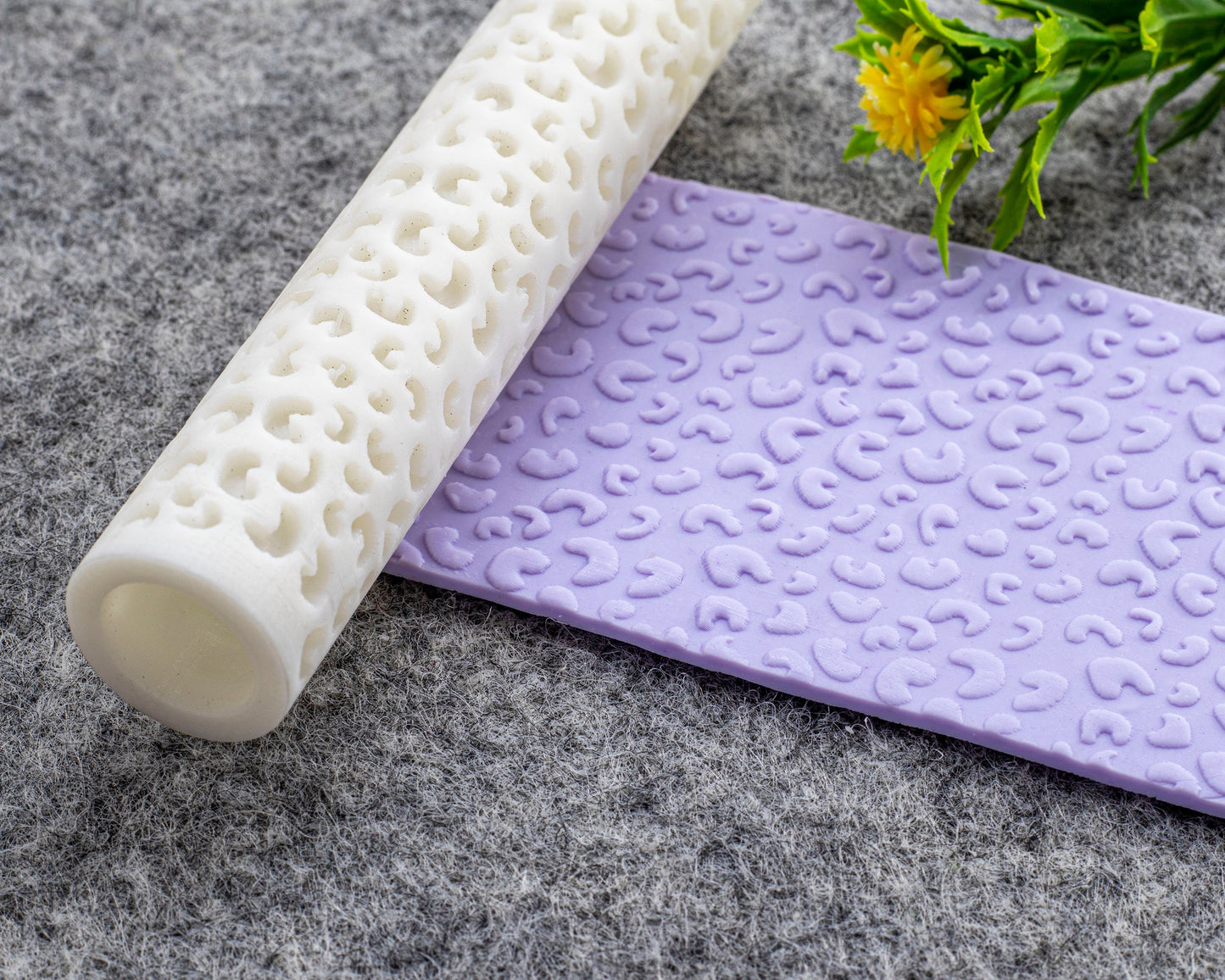 Leopard Texture Roller for Polymer Clay Earrings