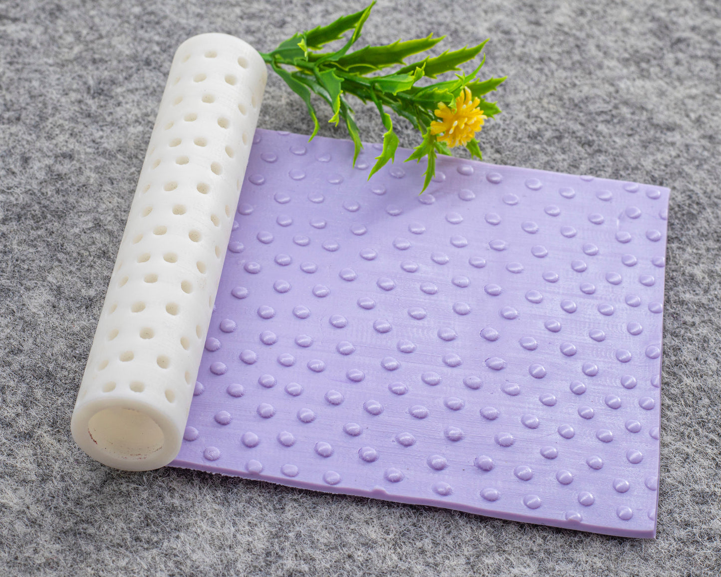 Dots Texture Roller for Polymer Clay Earrings | Clay Texture Roller | Pottery Roller | Clay Texture Tool | Hand Roller