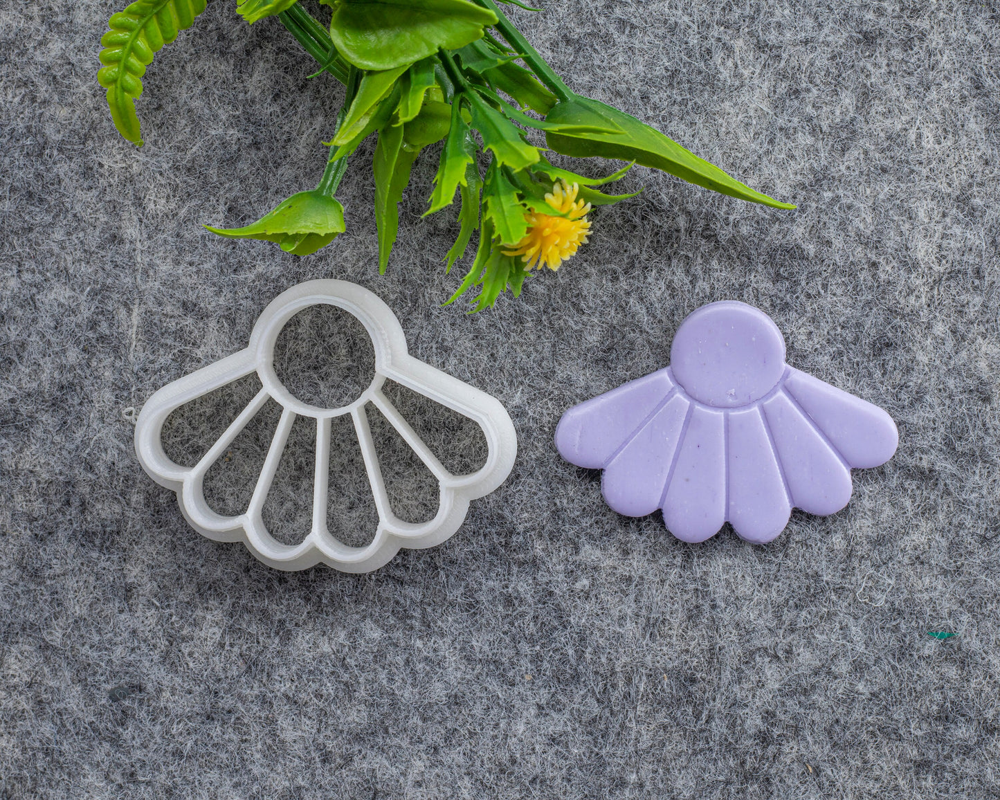 Daisy Drop Embossed Clay Cutter, Polymer clay cutter, Earring cutter