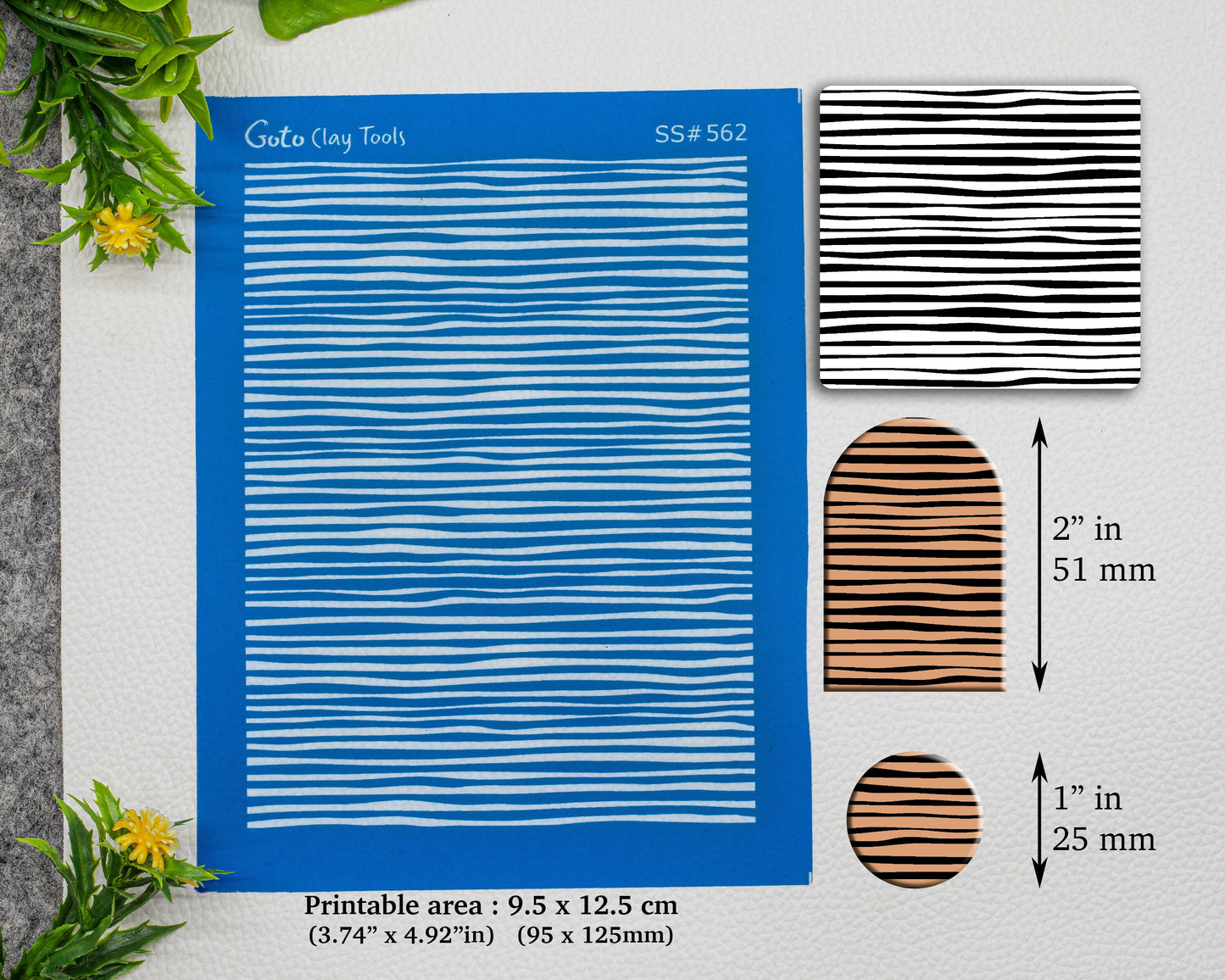 Weave lines Silkscreen for Polymer Clay Earring making, Clay Stencils, Clay Earring Silkscreen, Polymer Clay Supplies SS#562