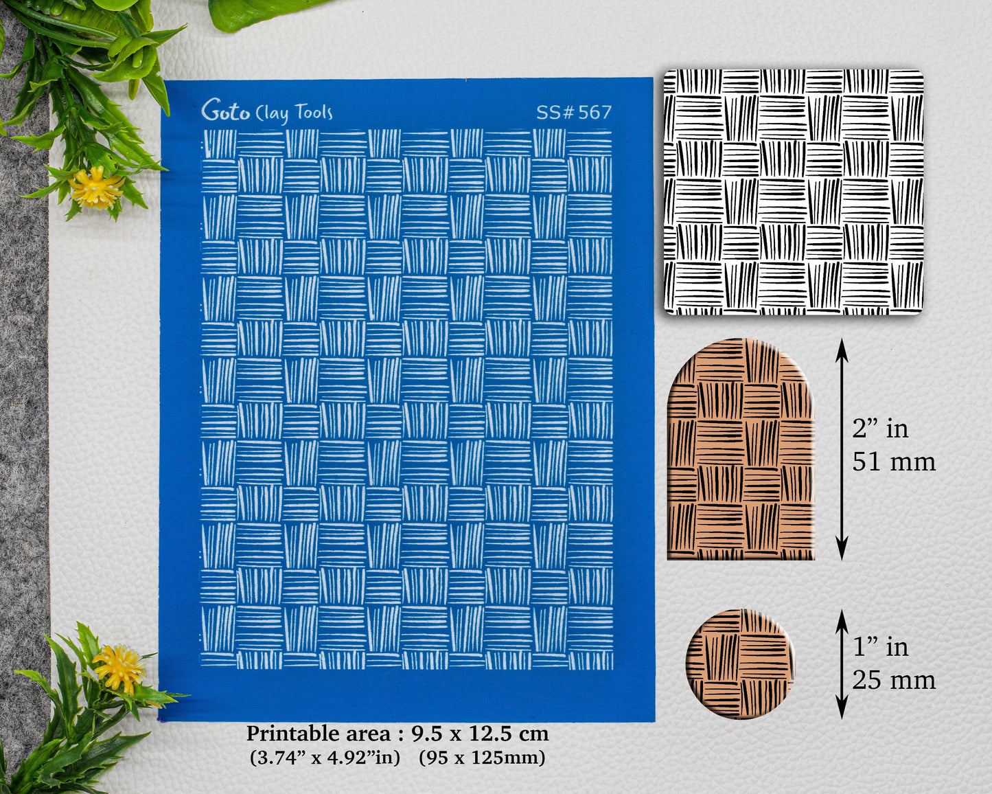 Criss Cross Mat Silkscreen for Polymer Clay Earring making, Clay Stencils, Clay Earring Silkscreen, Polymer Clay Supplies SS#567