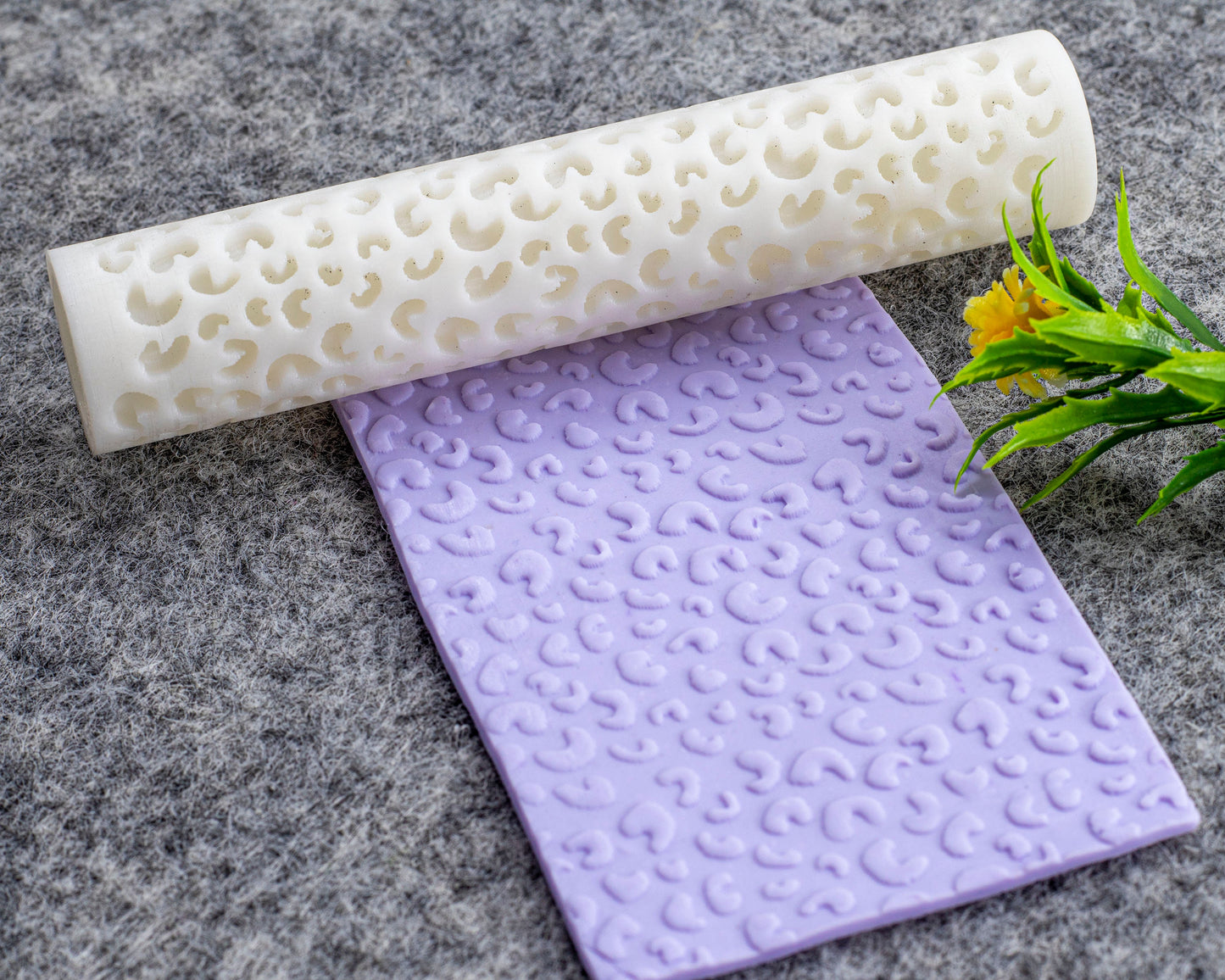 Leopard Texture Roller for Polymer Clay Earrings