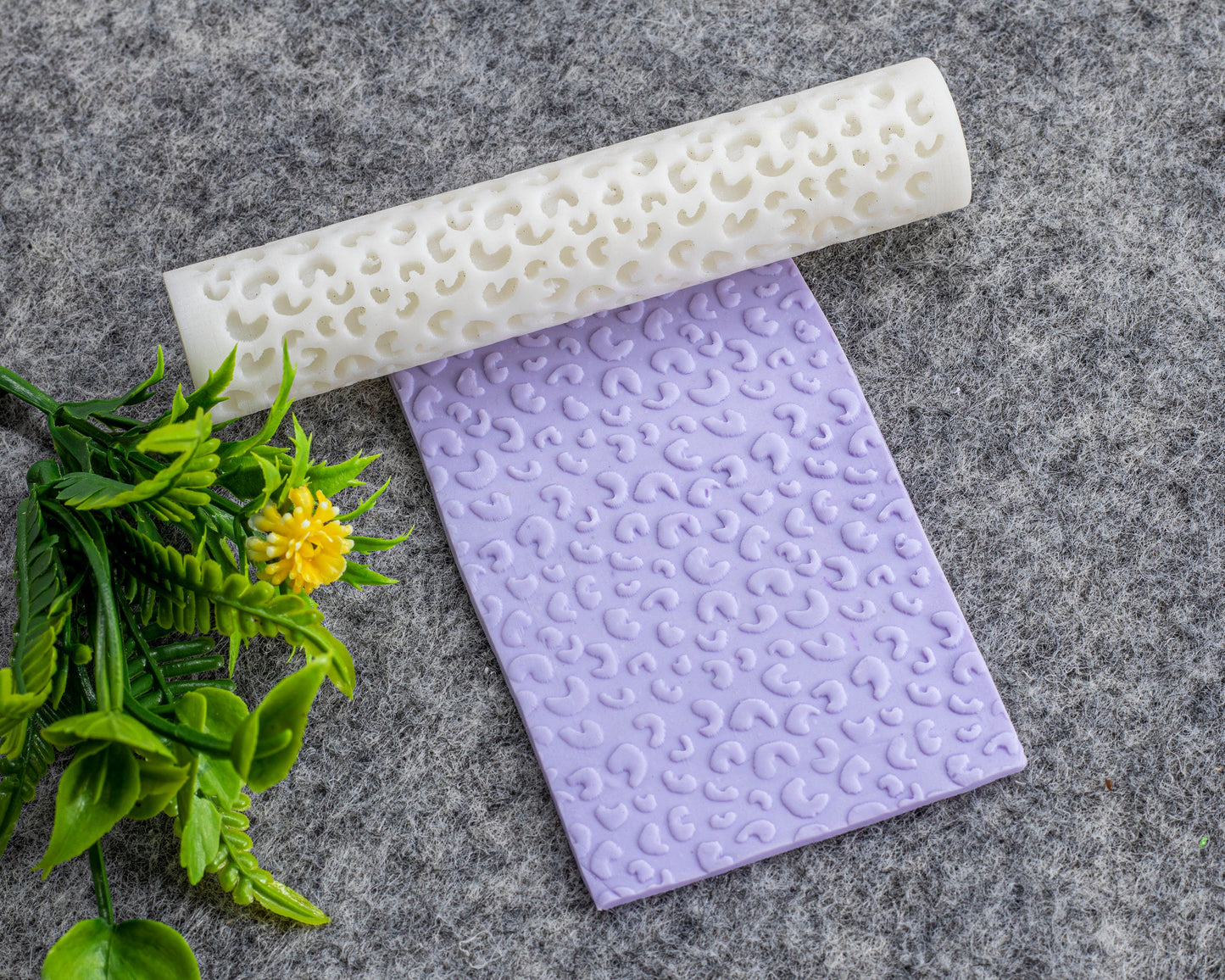 Leopard Texture Roller for Polymer Clay Earrings