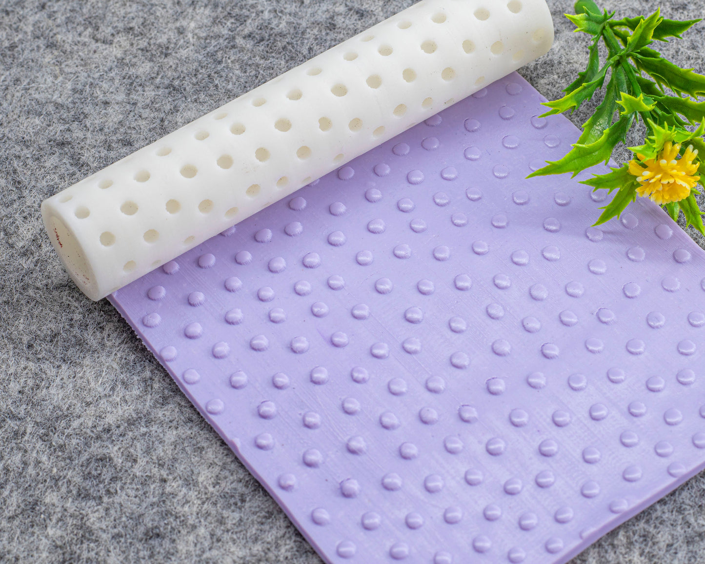 Dots Texture Roller for Polymer Clay Earrings | Clay Texture Roller | Pottery Roller | Clay Texture Tool | Hand Roller