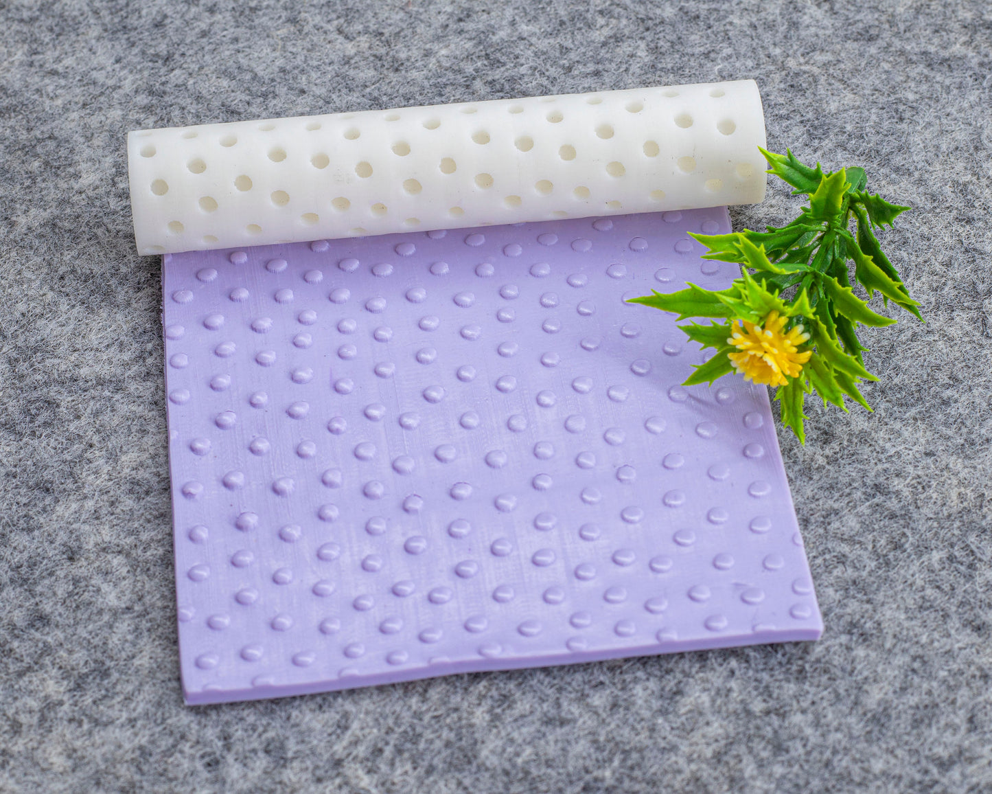 Dots Texture Roller for Polymer Clay Earrings | Clay Texture Roller | Pottery Roller | Clay Texture Tool | Hand Roller