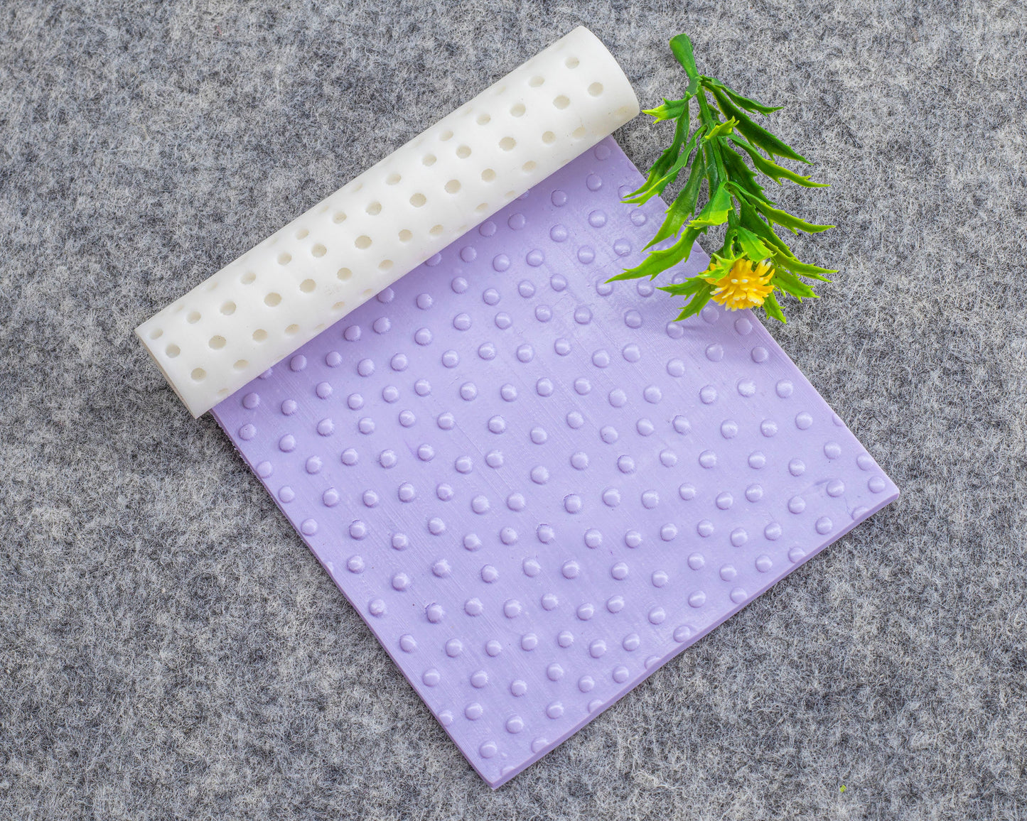 Dots Texture Roller for Polymer Clay Earrings | Clay Texture Roller | Pottery Roller | Clay Texture Tool | Hand Roller