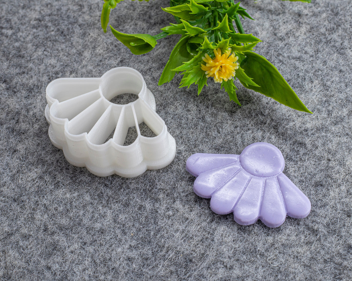 Daisy Drop Embossed Clay Cutter, Polymer clay cutter, Earring cutter