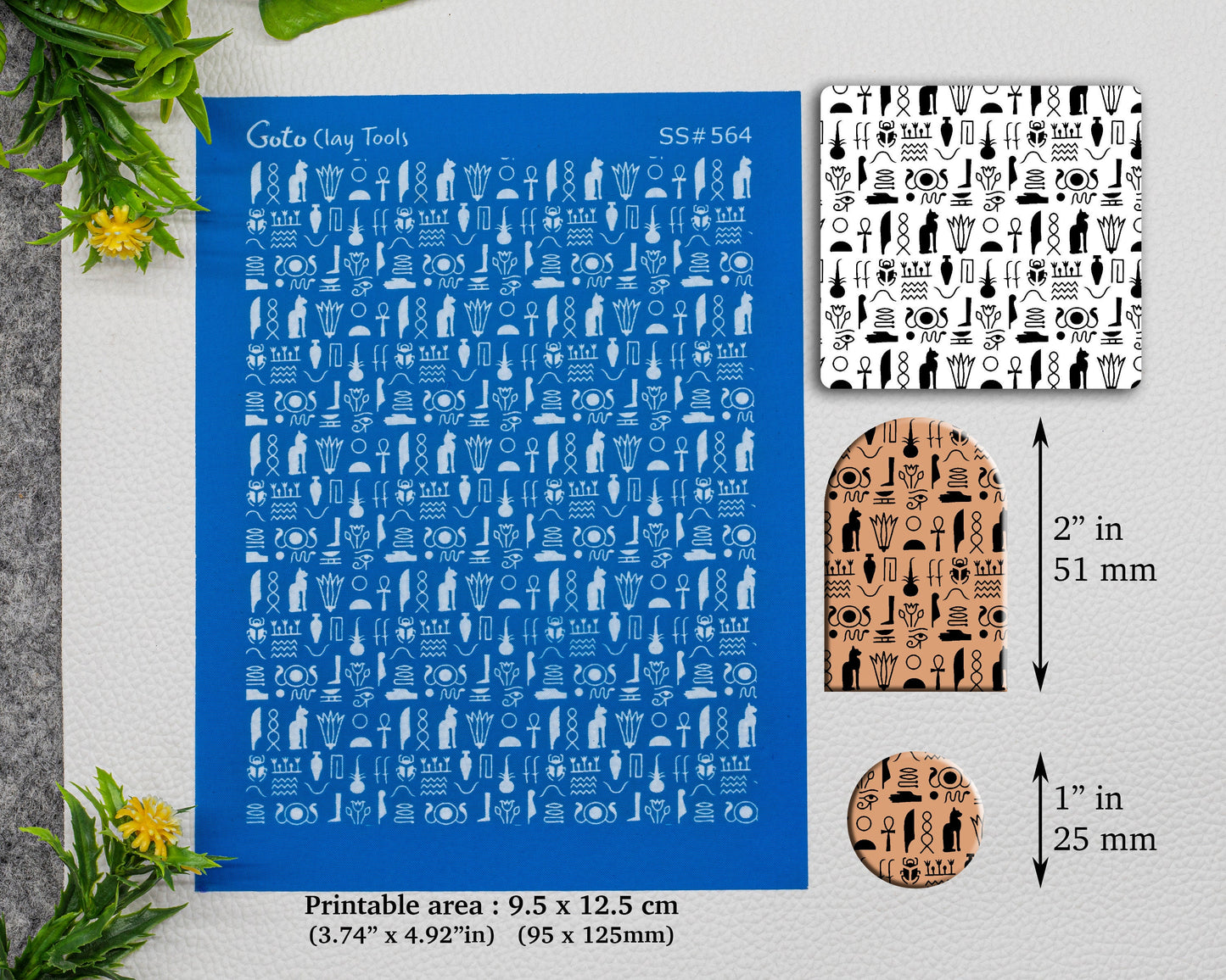 Egyptian manuscript Silkscreen for Polymer Clay Earring making, Clay Stencils, Clay Earring Silkscreen, Polymer Clay Supplies SS#564