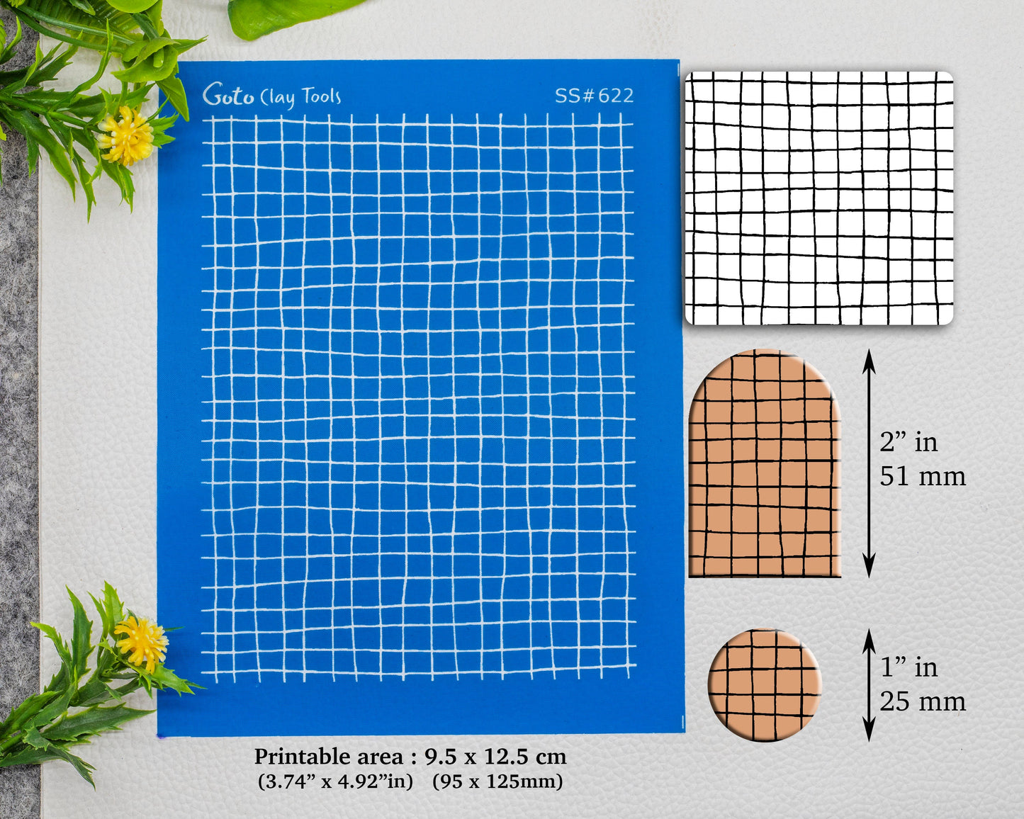 Cross lining Silkscreen for Polymer Clay Earring making, Clay Stencils, Clay Earring Silkscreen, Polymer Clay Supplies SS#622