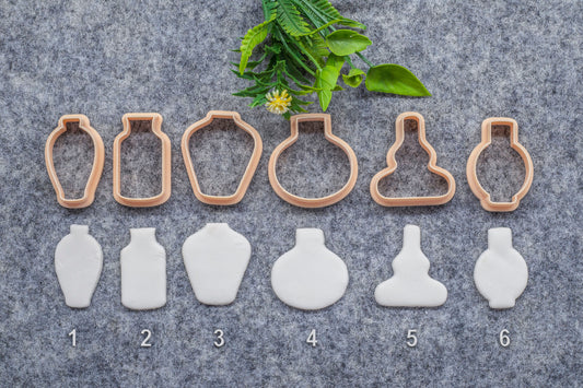 Pots Shape Polymer Clay Cutters: 3D Printed Earring Tools #638