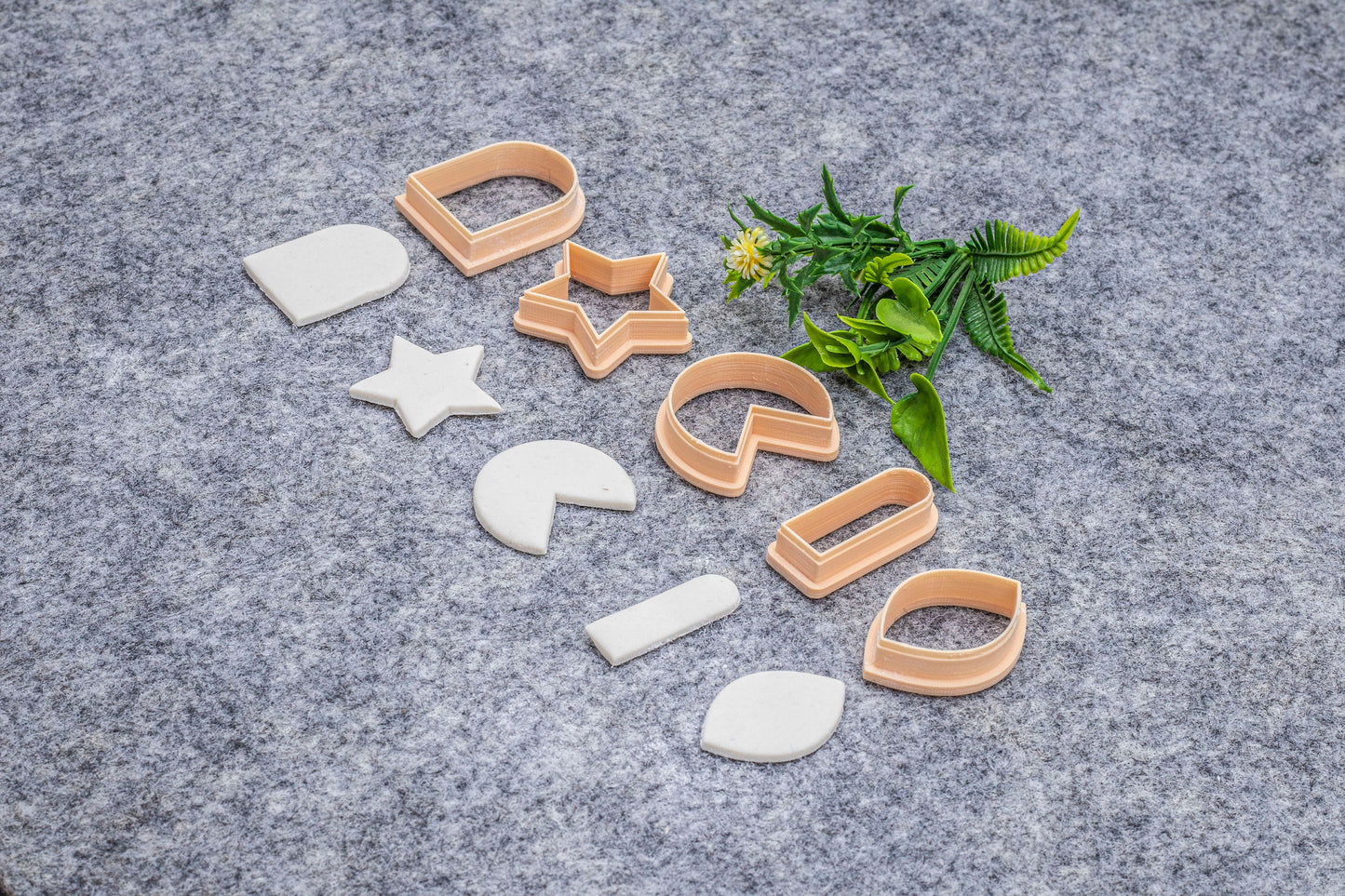Star, Arch shape Polymer clay cutter, Clay earring cutters, Polymer clay tools, 3D printed cutters#628
