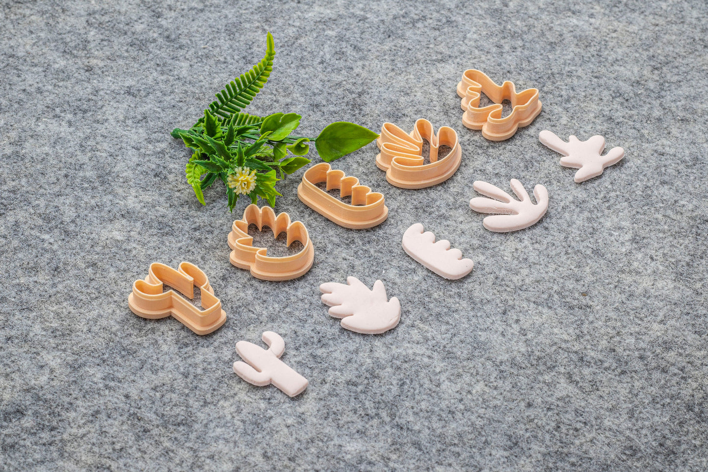 Organic shape set-5 Polymer clay cutter, Clay earring cutters, Polymer clay tools, 3D printed cutters#631