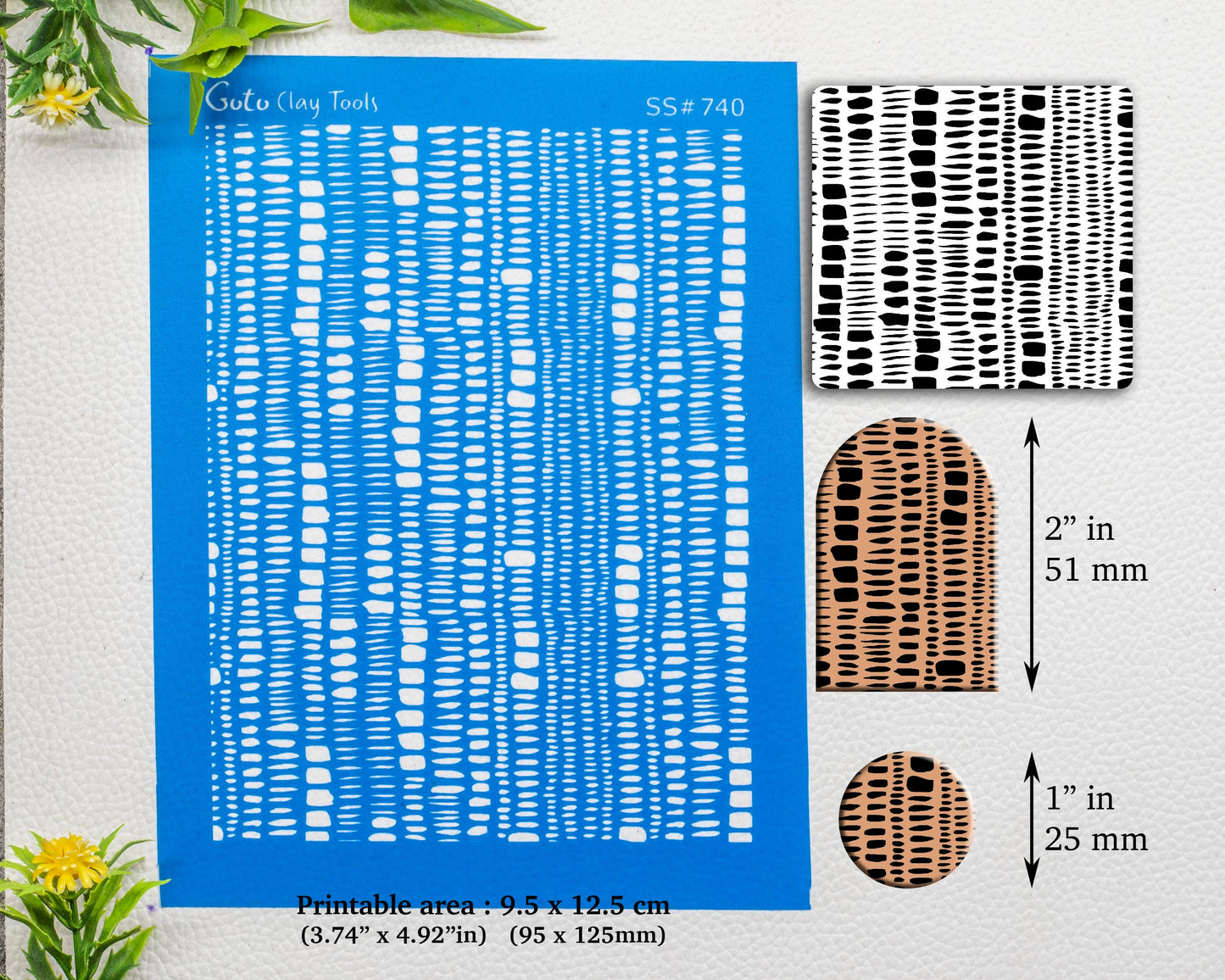 Silkscreen for Polymer Clay Earring making, Clay Stencils, Clay Earring Silkscreen, Polymer Clay Supplies SS#740