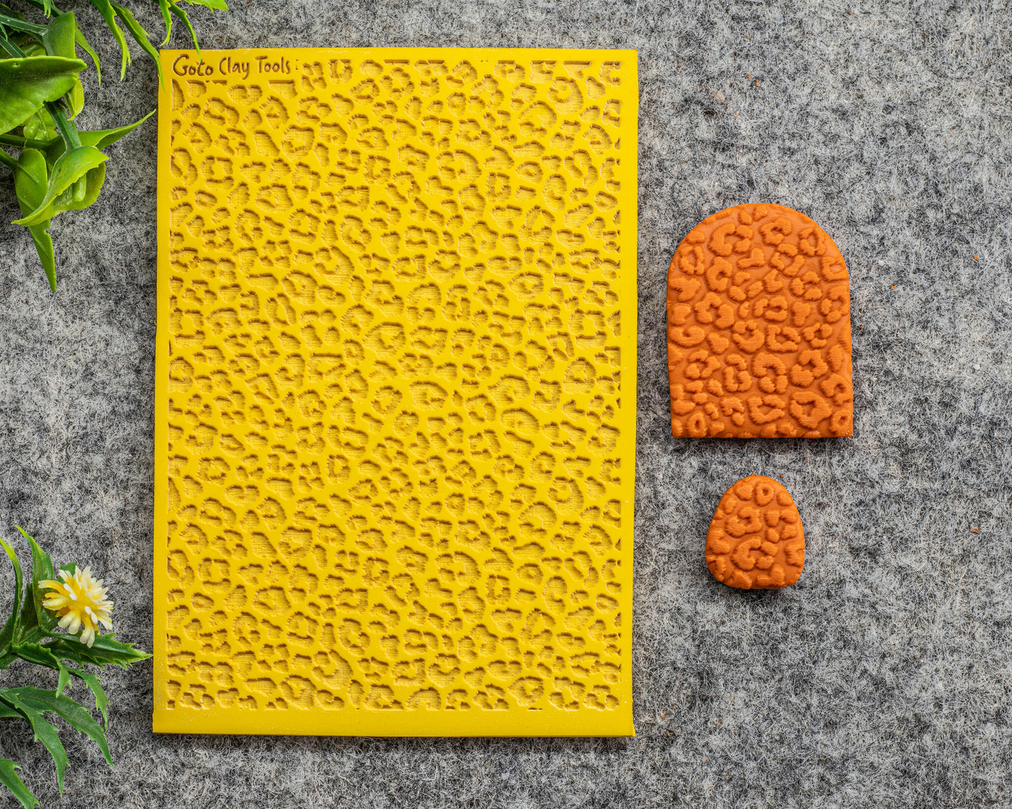 Leopard Texture mat for polymer clay, Polymer Clay Rubber Texture mat, Texture Tile mats, Rubber Texture Sheet #566