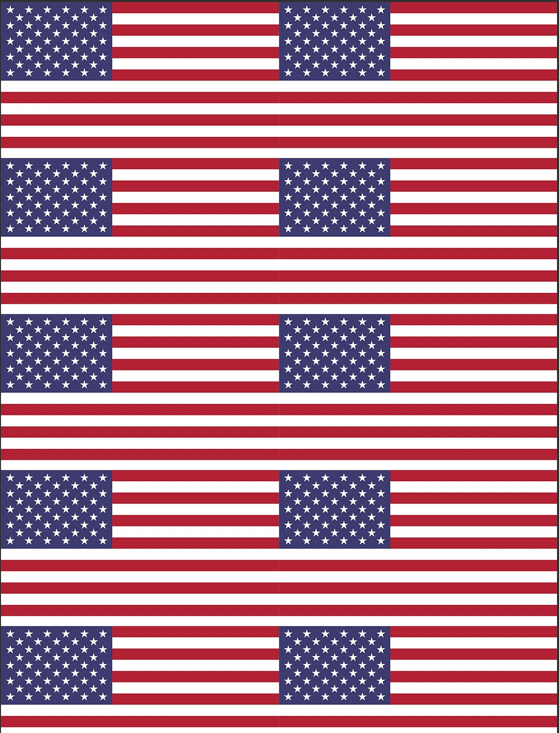 2 Layers American Flag Silkscreens for Polymer clay jewellery, 4th of July Silkscreen SS#812