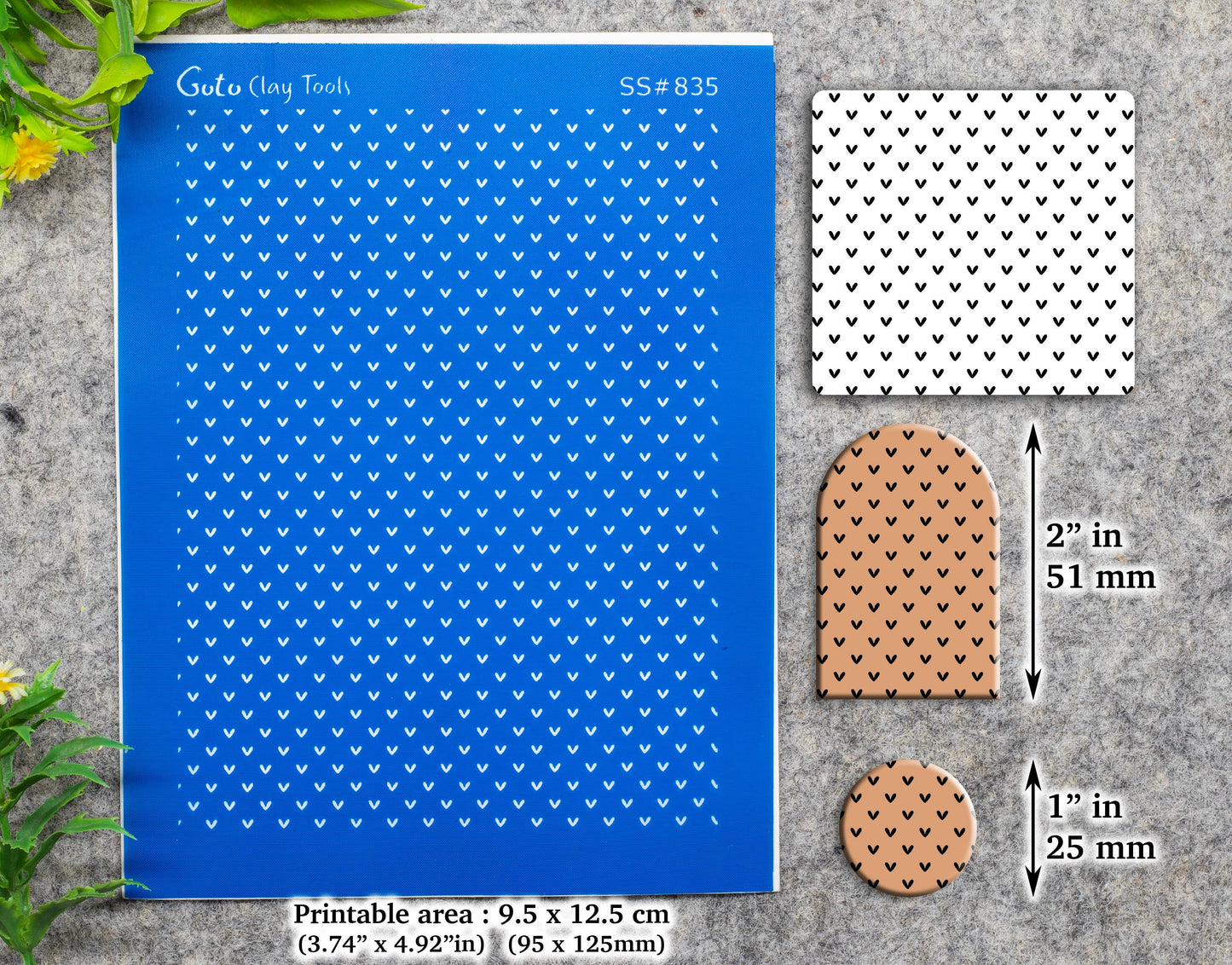 Silkscreen for Polymer Clay Earring making, Clay Stencils, Clay Earring Silkscreen, Polymer Clay Supplies SS#835