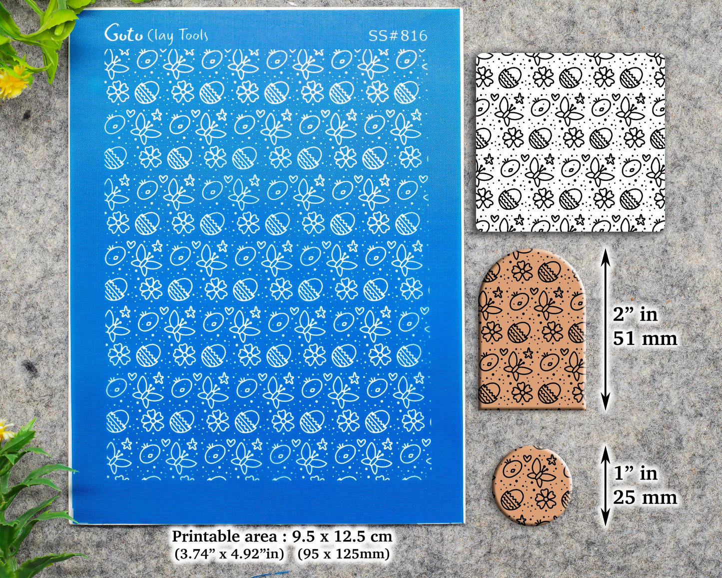 Spring butterfly Silkscreen for Polymer Clay Earring making, Clay Stencils, Clay Earring Silkscreen, Polymer Clay Supplies SS#816