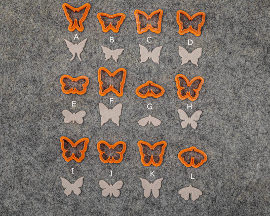 Butterfly Polymer Clay Cutters: Biodegradable PLA Plastic