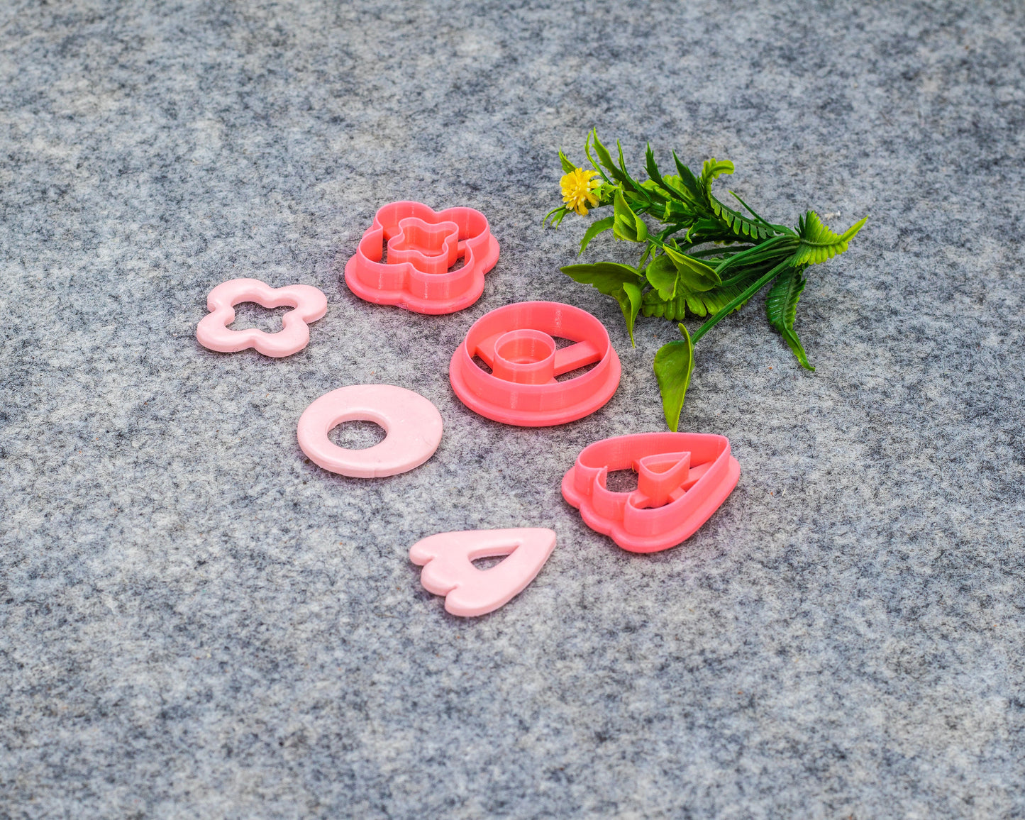 Organic shape Polymer clay cutter, Clay earring cutters, Polymer clay tools, 3D printed cutters #610