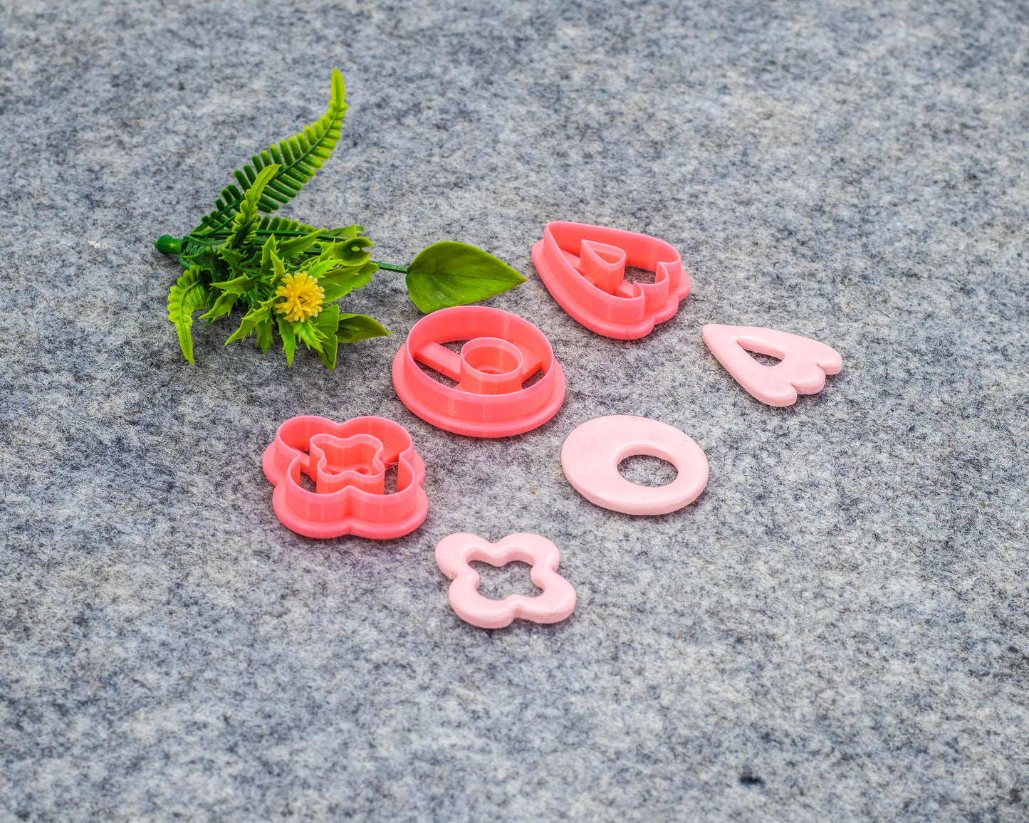 Organic shape Polymer clay cutter, Clay earring cutters, Polymer clay tools, 3D printed cutters #610