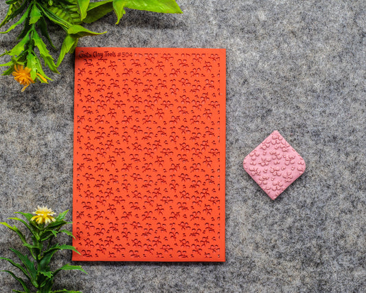 Eucalyptus Texture mat for polymer clay, Polymer Clay Rubber Texture mat, Texture Tile mats, Rubber Texture Sheet #504